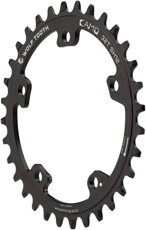 Wolf Tooth Chainrings 30T Wolf Tooth CAMO Aluminum Chainring -  12-Speed Hyperglide+ Chain