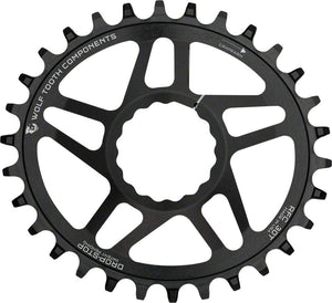 Wolf Tooth Chainrings Wolf Tooth Elliptical Direct Mount Chainring - 30t RaceFace/EastonCINCH Direct Mount Drop-Stop A 6mm Offset BLK