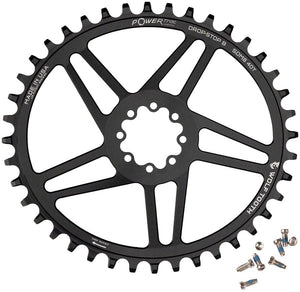 Wolf Tooth Chainrings Wolf Tooth Elliptical Direct Mount Chainring - 42t SRAM Direct Mount Drop-Stop B For SRAM 8-Bolt Cranksets 6mm Offset BLK