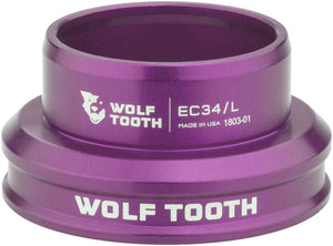 Wolf Tooth Headset Lower Wolf Tooth Premium Headset - EC34/30 Lower Ultraviolet Purple