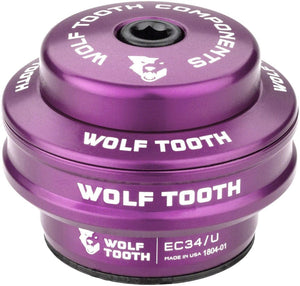 Wolf Tooth Headset Upper Wolf Tooth Performance Headset - EC34/28.6 Upper 16mm Stack Ultraviolet Purple