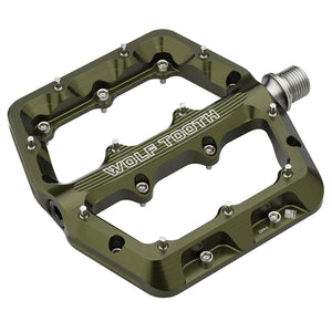 Wolf Tooth Pedals Wolf Tooth Components Waveform Platform Pedal Small Olive