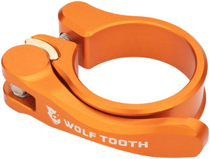 Wolf Tooth Seatpost Parts and Accessories Wolf Tooth Components Quick Release Seatpost Clamp - 29.8mm QR Orange