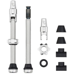 Wolf Tooth Tubeless Valves 60Mm / Raw Silver Wolf Tooth Tubeless Clik Valve Stem Kit