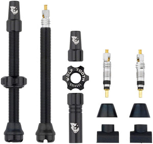 Wolf Tooth Tubeless Valves Wolf Tooth Tubeless Valve Stem Kit - 60 mm Black