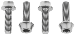 Wolf Tooth Water Bottle Cage Parts Silver Wolf Tooth Water Bottle Cage Bolts - Set/4 Aluminum
